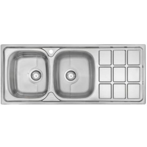 سینک فانتزی درسا استیل 116 لگن راست توکار 3101-120