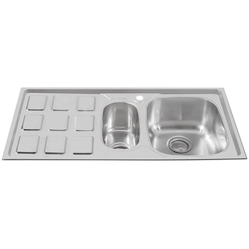 سینک فانتزی درسا استیل 115 لگن راست توکار 3101-100