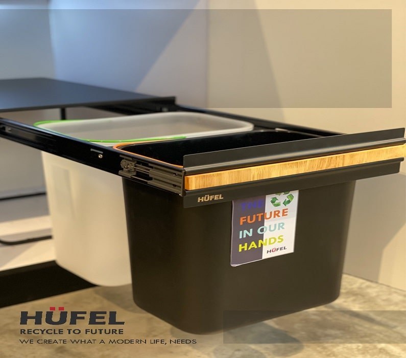سطل زباله دو قلو هوفل BWW240