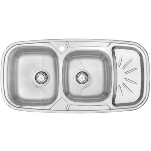 سینک فانتزی درسا استیل 125 لگن راست توکار 3106-100