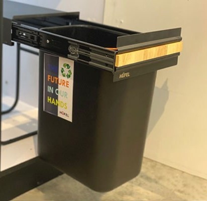 سطل زباله یک قلو هوفل bww120