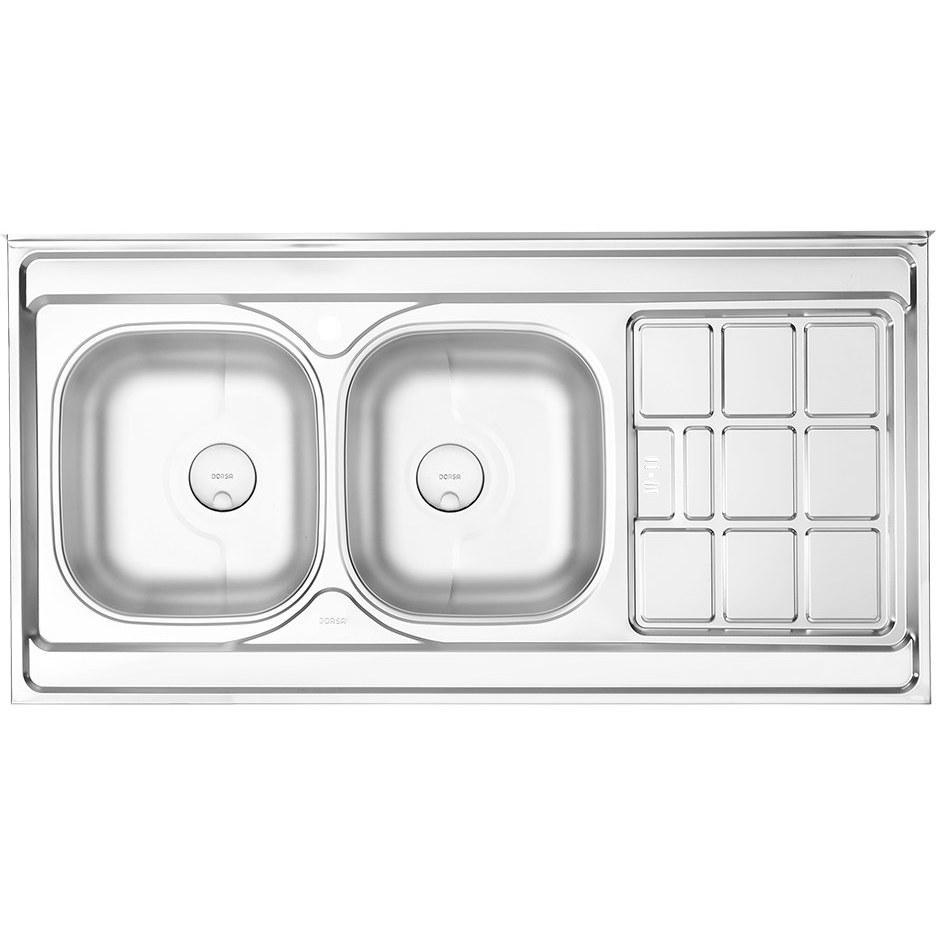 سینک نیمه فانتزی درسا استیل 723 لگن چپ روکار DS3405-120