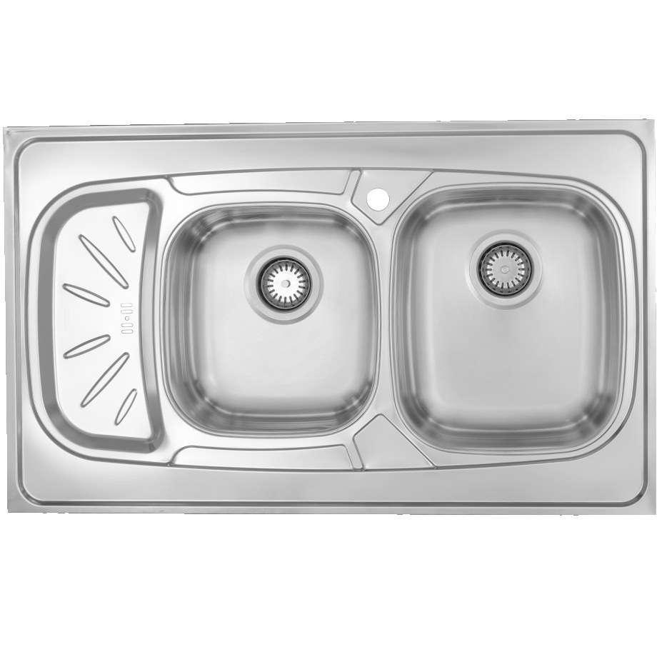 سینک فانتزی درسا استیل 325 لگن راست روکار 3206-100