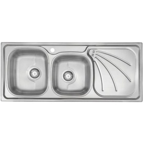 سینک فانتزی درسا استیل 130 لگن چپ توکار 3110-120