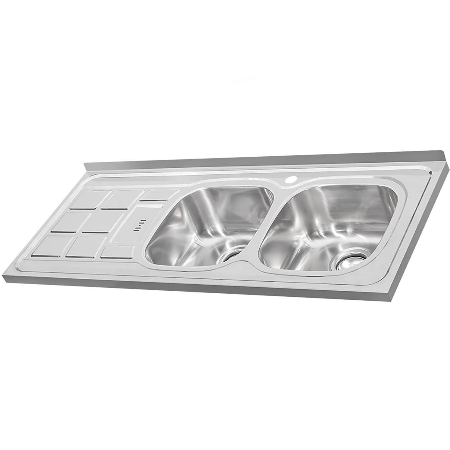 سینک فانتزی درسا استیل 340 لگن راست روکار 3216-120